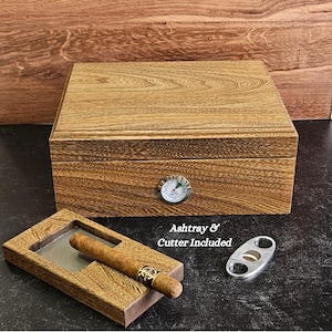 Benutzerdefinierte Humidor für Zigarrenliebhaber benutzerdefinierte Holzbox Jubiläum Geschenkidee Humidor Box benutzerdefinierte Geschenkidee für Mann Raucher Geschenk Jubiläumsgeschenk
