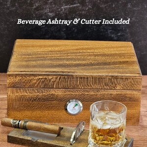 Benutzerdefinierte Humidor für Zigarrenraucher benutzerdefinierte Holzbox Jubiläum Geschenkidee Humidor Box benutzerdefinierte Geschenkidee für Mann Raucher Geschenk Jubiläumsgeschenk