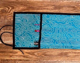 Mouw vlieghengel - blauwgroen topografie