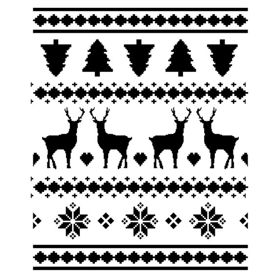 Nordic Pattern SVG. Ugly Christmas Sweater SVG. Christmas | Etsy