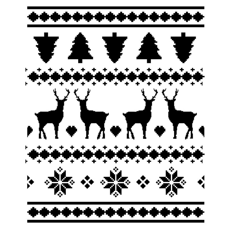 Nordic Pattern SVG. Ugly Christmas Sweater SVG. Christmas Shirt Pattern ...