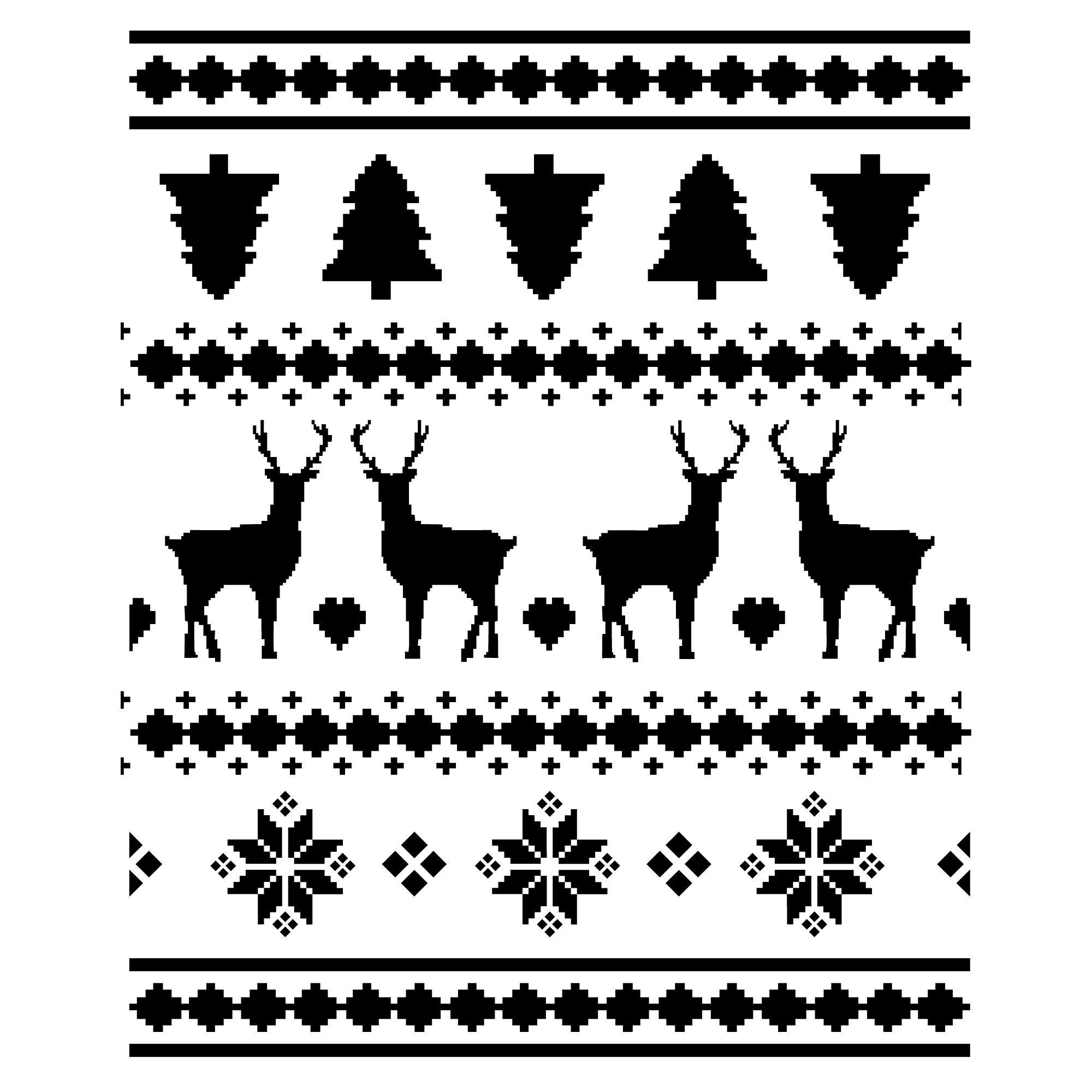 Nordic Pattern SVG. Ugly Christmas Sweater SVG. Christmas Shirt Pattern