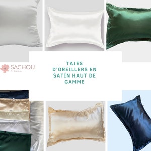 TAIE D'OREILLER EN SOIE COLORIS IVOIRE 22 MOMMES - 65X65 CM OU 50X70 CM