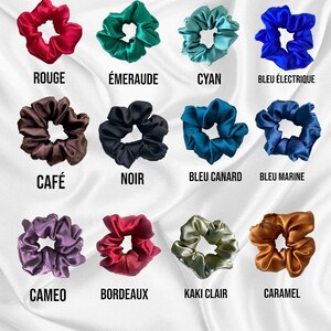 Chouchou soie de mûrier 100% cadeau de saint Valentin /chouchou en soie naturelle 19 Momme, chouchou en soie / silk scrunchie image 9