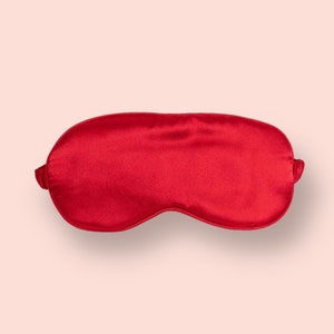 Masque yeux en satin / masque de sommeil / Rouge