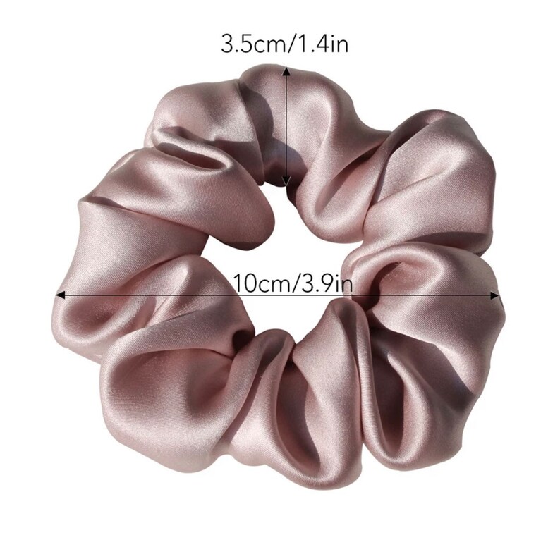 Chouchou soie de mûrier 100% cadeau de saint Valentin /chouchou en soie naturelle 19 Momme, chouchou en soie / silk scrunchie image 10