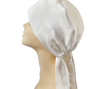 22 Momme zijden hoofdband / hijab hoofdband / 22 Momme natuurlijke zijden chirurg en verpleegsterspet afbeelding 2