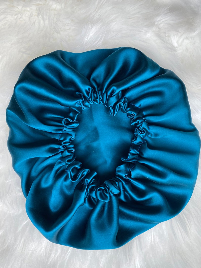Bonnet réversible en soie pure de mûrier /Silk 22 Momme image 7