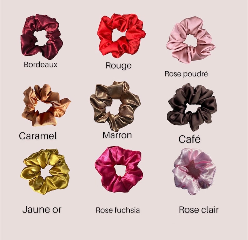 High-end satin scrunchie / srunchies image 8