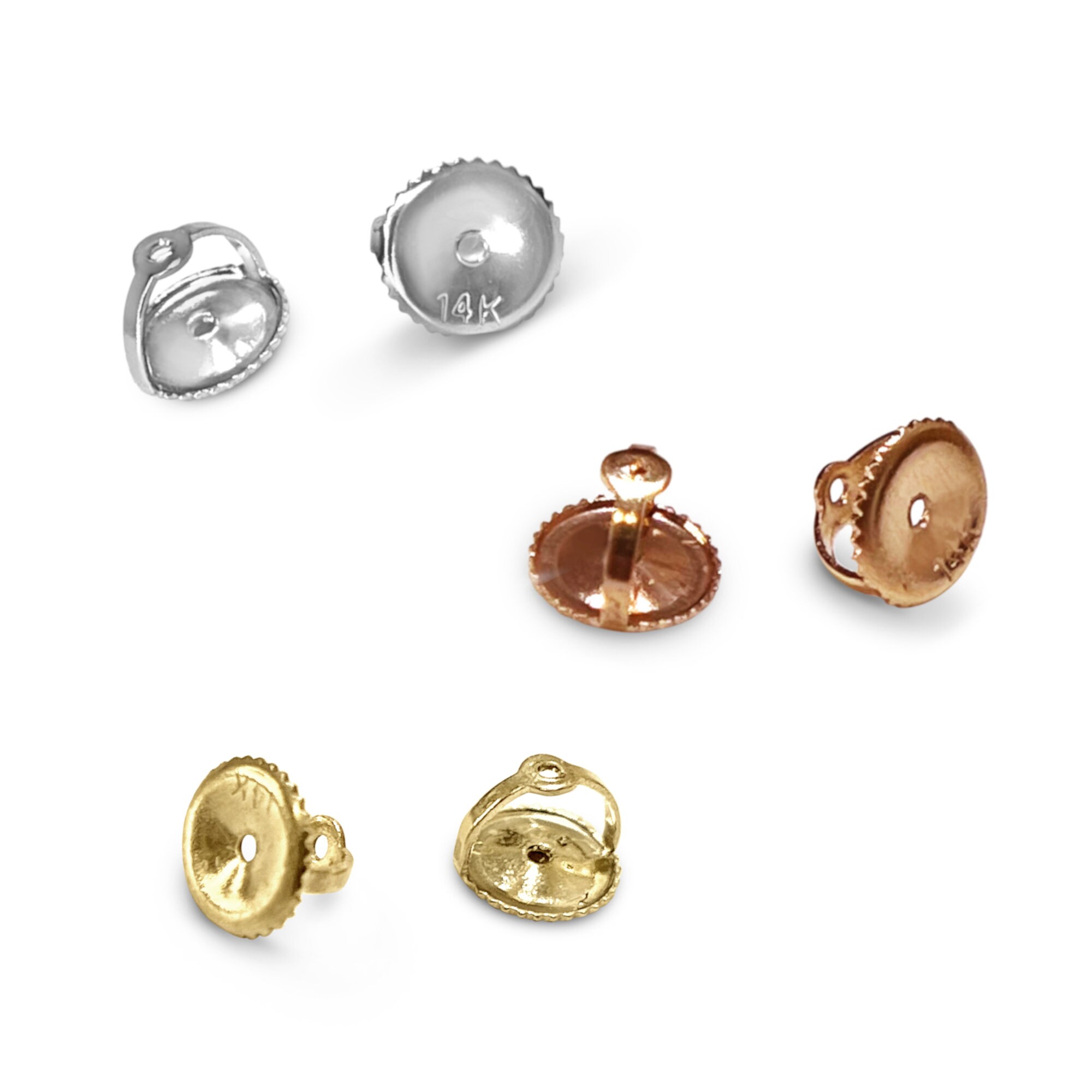 14k gold clearance screw back