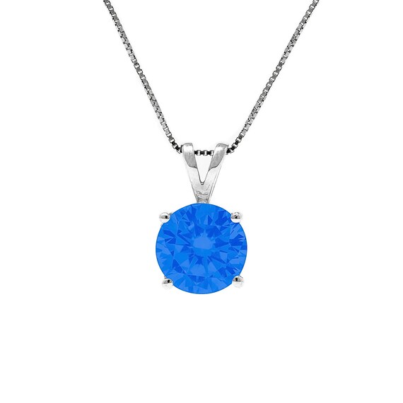 Blue Diamond Necklace Diamond Pendant 1 
