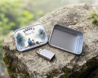 personalized tobacco tins Personalized Tobacco Tin With Organizer, Retro Design