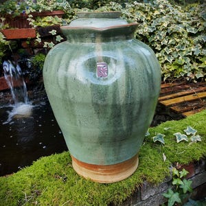 Handmade Three Gallon Fermentation Crock or Onggi with Water Seal Lid