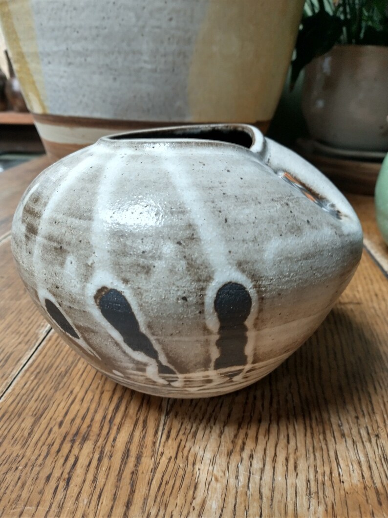 Moon Jar Vase for Ikebana Flower Arranging and Decor Accent Etsy