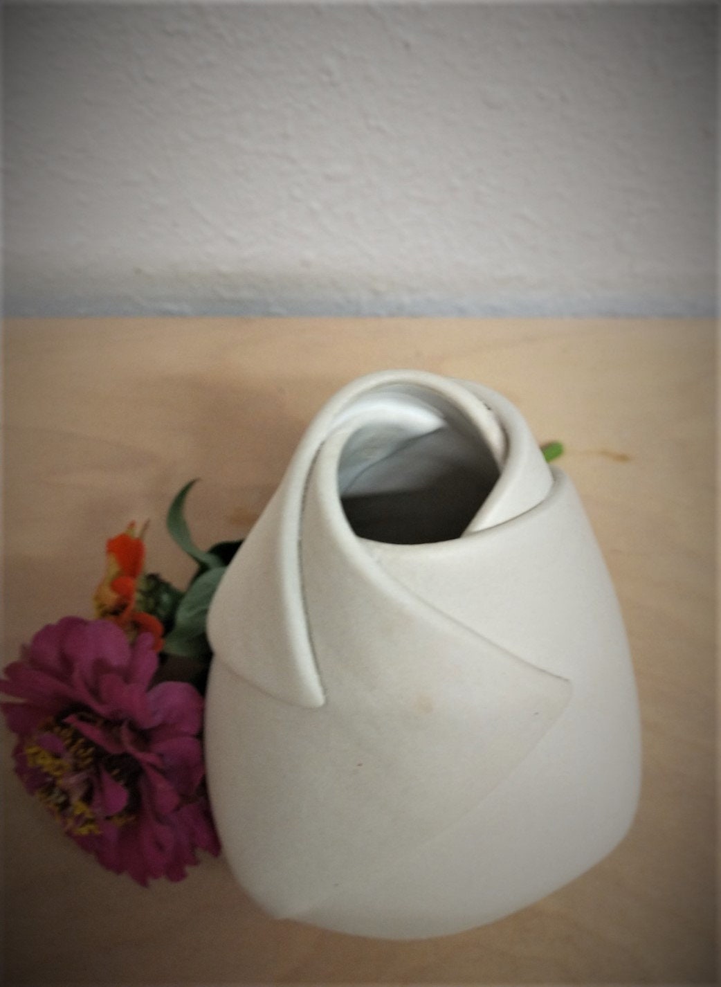 Bud Vase, Porcelain Cut and Fold Flower Vase - Etsy