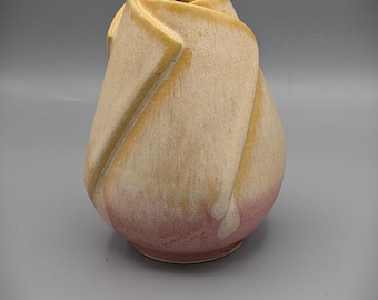 Handmade Bud Vase, Porcelain Cut and Fold Flower Vase