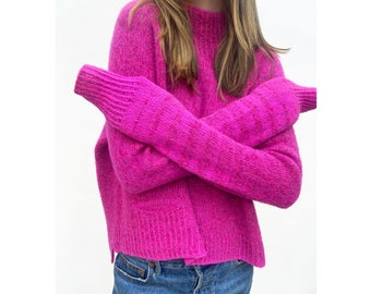 hot pink sweaters