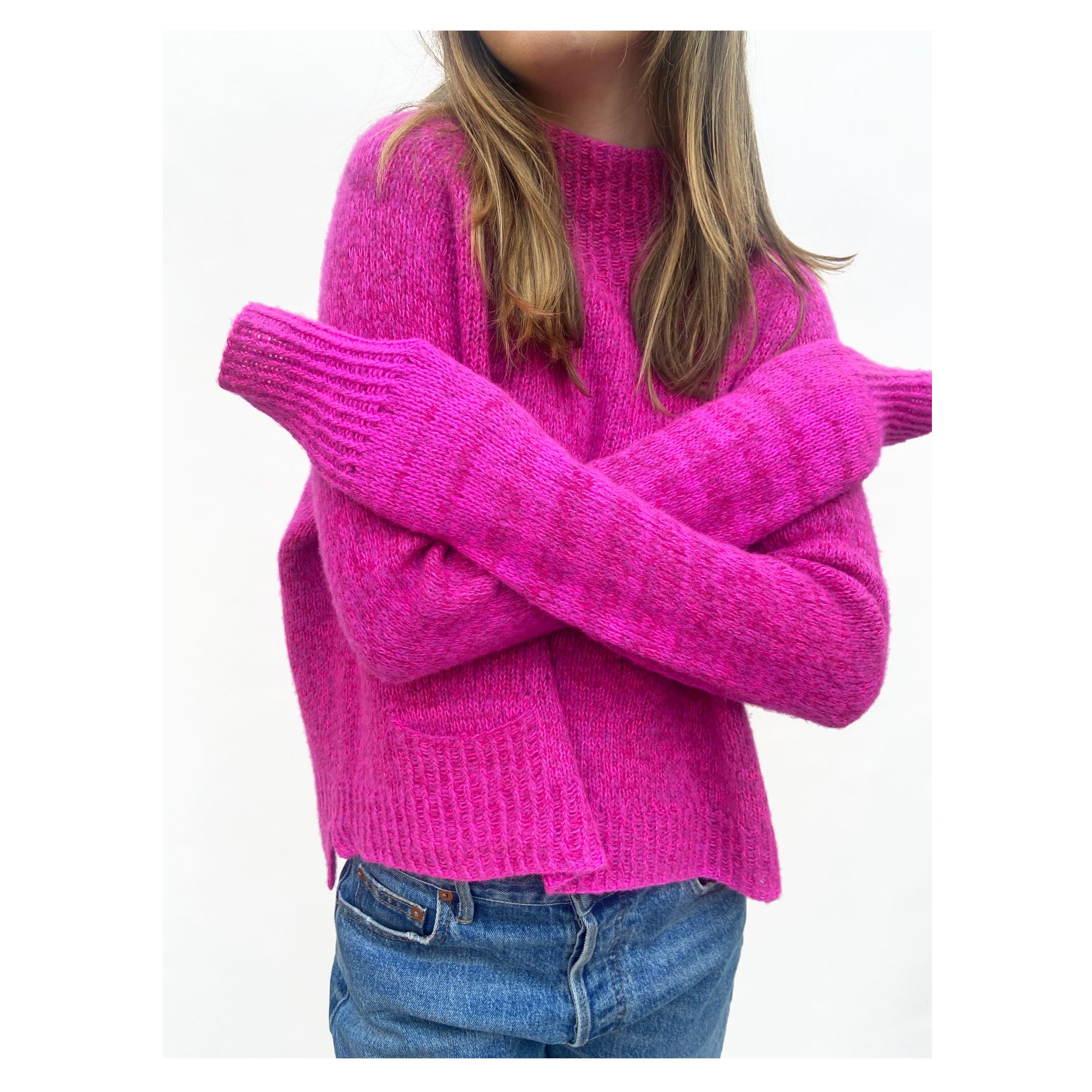 Neon Pink Sweater Etsy