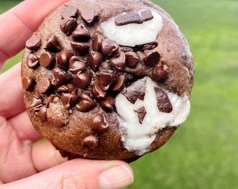 Stuffed Dark Chocolate & Mint Cookie RECIPE | DIGITAL DOWNLOAD | Chocolate Cookie | Chocolate Mint Cookie | York Peppermint Patty | Gourmet