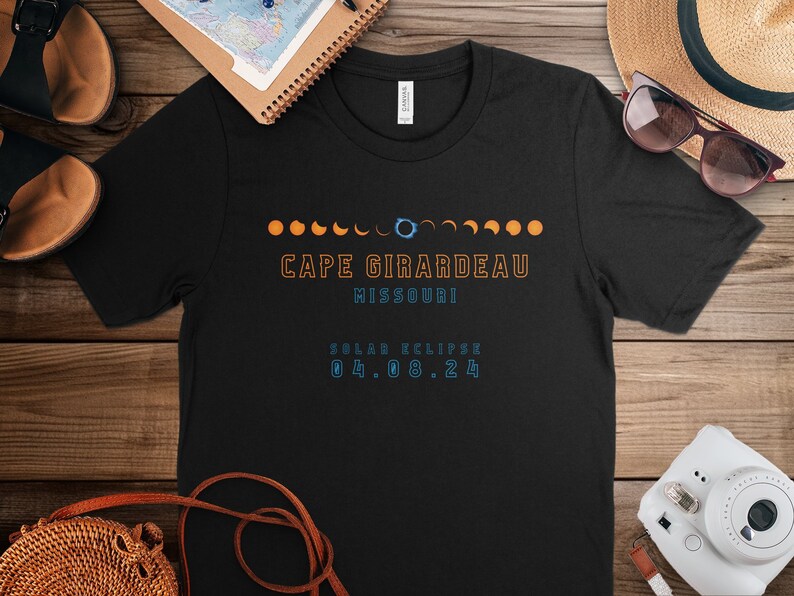 Cape Girardeau Solar Eclipse 2024 Tshirt, Astronomy Event Tee, Sun and