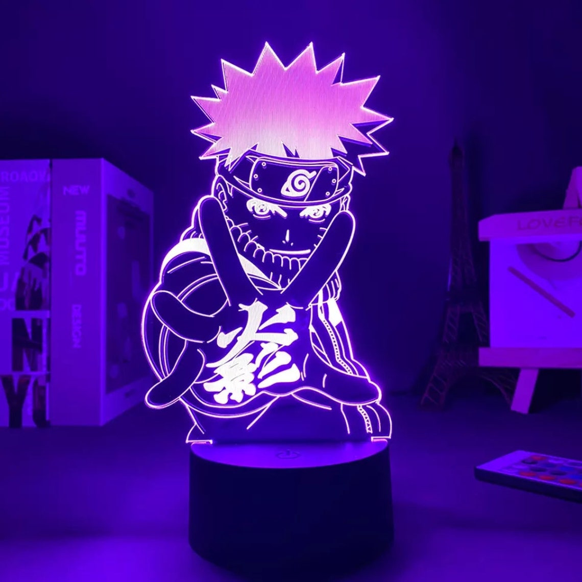 Naruto Uzumaki Anime Lamp 7 Colours Touch Sensitive Etsy Singapore