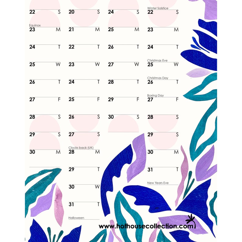 2024 Planner Full Year View Calendar Monthly Planner 2024 Year View