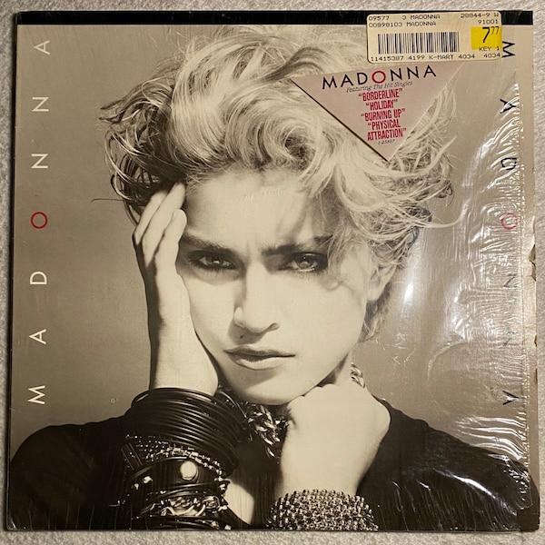 Madonna / Self Titled Vinyl LP Record Album 1983 Dance Pop Post Disco Promo Sticker With Shrink 'Holiday' 'Lucky Star' 'Borderline'