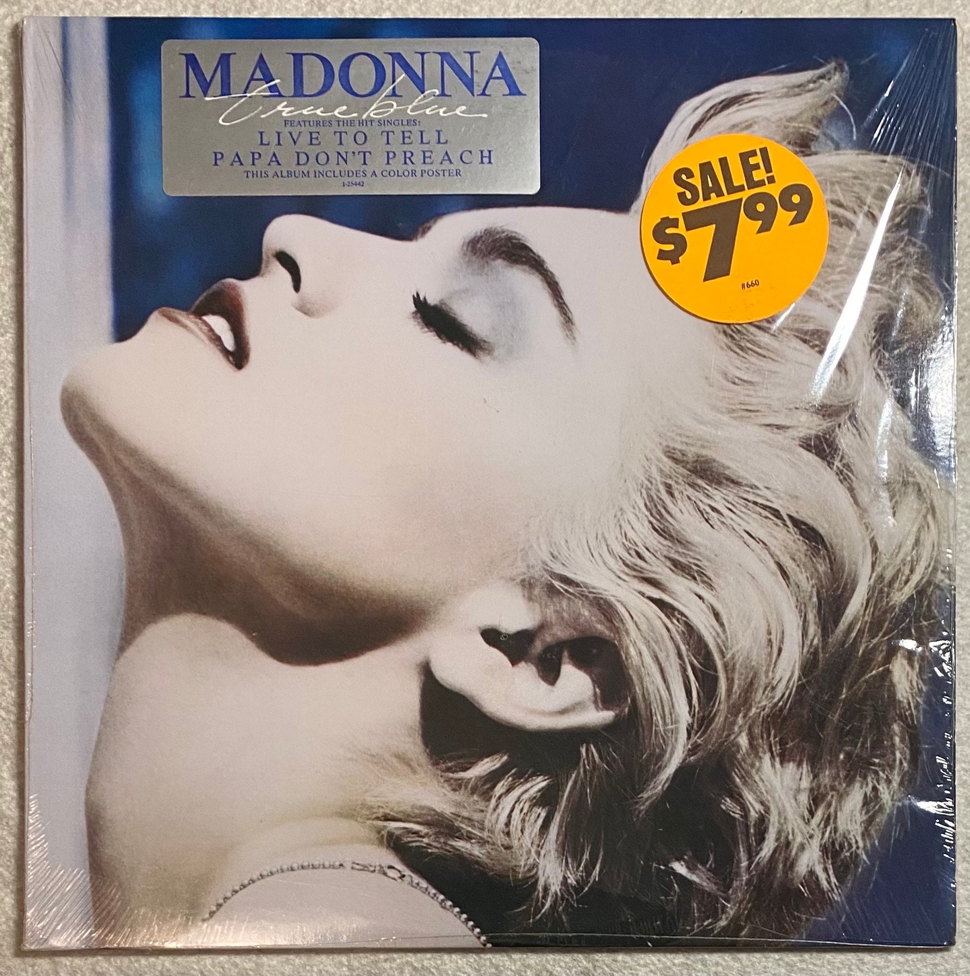 マドンナ True Blue / Papa Don't Preach Tシャツ トップス