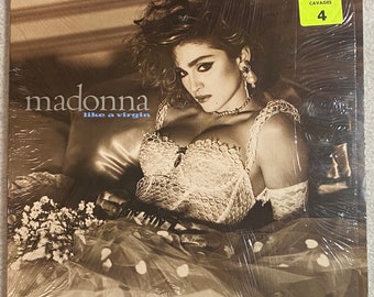 Madonna / Like a Virgin - Vinyl LP Record Album 1984 Pop Dance Pop Rock In Shrink "Material Girl" "Love Don't Live Here Anymore"  "Angel"