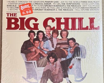 Vintage The Big Chill Soundtrack / Marvin Gaye The Temptations Three Dog Night Aretha Franklin Vinyl LP Record Album 1983 Motown Records