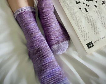 Basic sock knitting pattern in fingering, sport, and worsted weight - digital download - Tuff Socks
