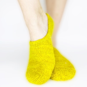 Knitted Slippers Knitting Pattern, felted knit slippers, digital download - Tuff Slippers