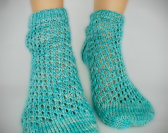 Lace Sock Knitting Pattern, Two Designs (PDF Download)