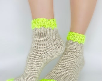 Patrón de calcetines tejidos fáciles - Diseño Storm Swell (Descarga PDF)