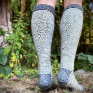 Traditional Bavarian style knit socks patttern - digital download - Emilia Socks