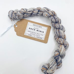 Madelinetosh Twist Light mini skein, hand dyed superwash merino wool, fingering weight yarn, sock yarn, one sock mini skein in Yoko