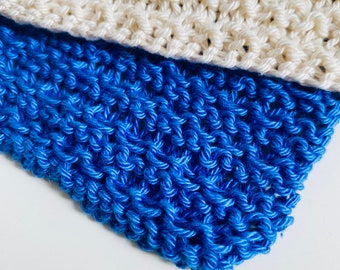 Simple washcloth knitting pattern - digital download - Wash & Dry