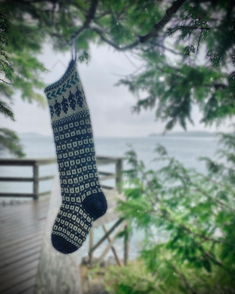 Christmas Stocking Knitting Pattern Stranded Knitting Etsy UK