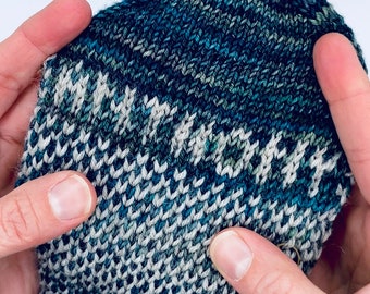 Grossbuchstaben Strickschrift für Colorwork (PDF Download)