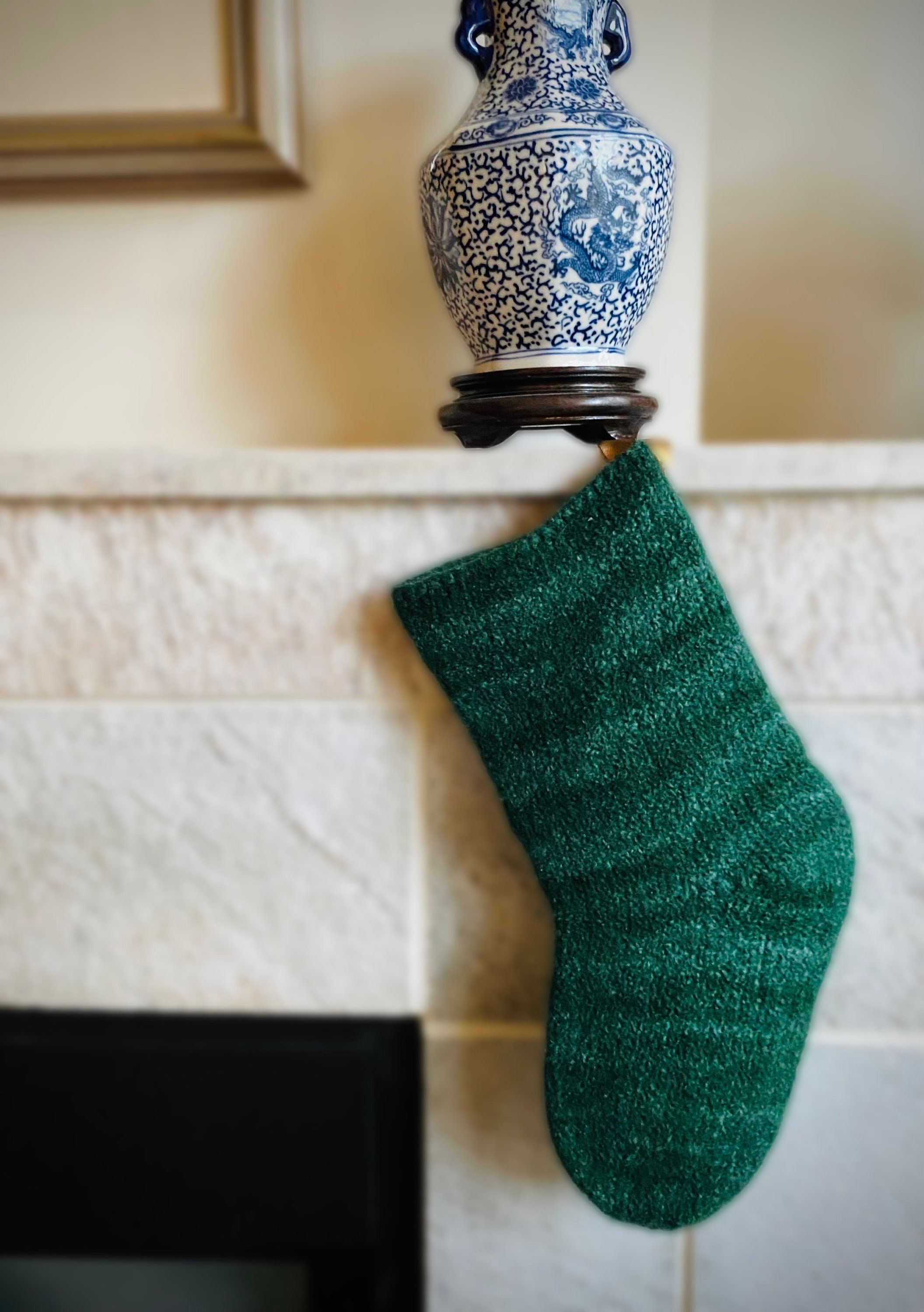 Minimalistisch breipatroon kerstsok: eenvoudig breien voor de feestdagen  (digitale download) - Etsy België, image size:2113x3000