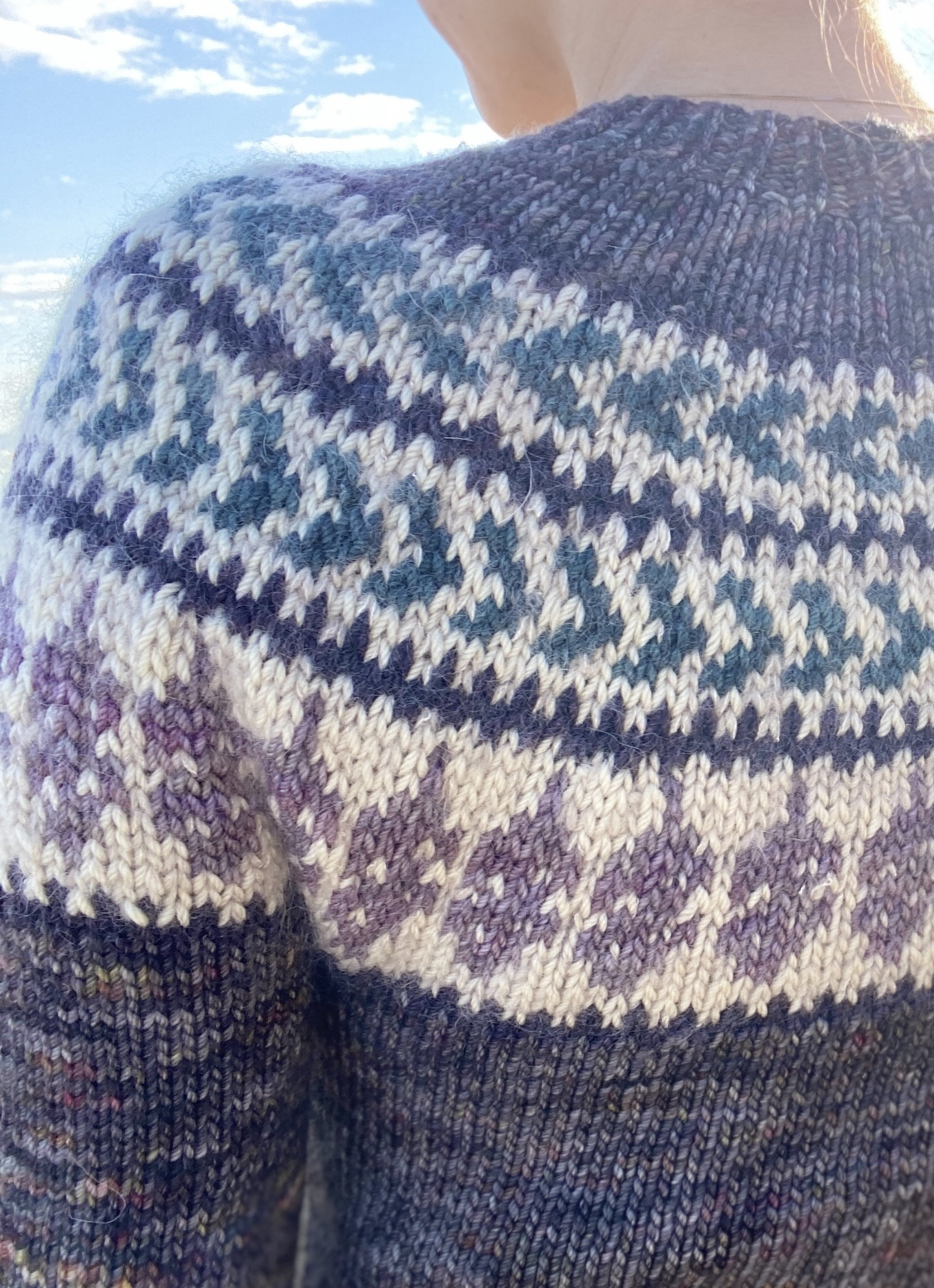 Colorwork Sweater Knitting Pattern Circular Yoke Sweater Etsy