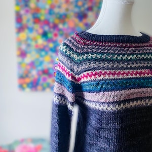 Stashbuster Sweater Knitting Pattern for Women - PDF