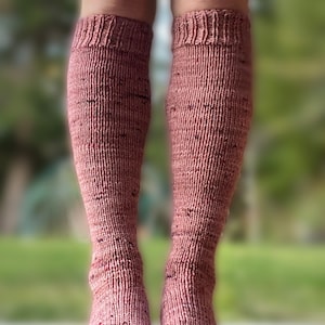 Sock knitting pattern for knee socks - PDF download - Tuff Boot Socks 2
