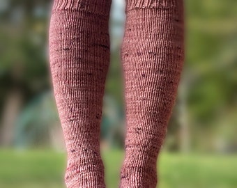 Sock knitting pattern for knee socks - PDF download - Tuff Boot Socks 2