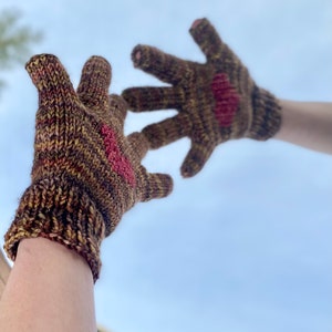 Knitted gloves knitting pattern, PDF pattern for knitted gloves - Tuff Glove knit pattern digital download