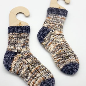 Easy sock knitting pattern for digital download - Tuff Rib Socks