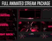 Animated Twitch Overlay Package - Aesthetic Stream Overlays - Custom Overlay Template - Attractive Webcam Stream Layout - Cool HD Graphics