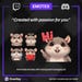 Animated Rat Emotes Pack | 8 Cute GIFs for Twitch, Discord | Kawaii Streamer Graphics, Sub Badges | Instant Digital Download image 3