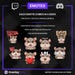 Animated Rat Emotes Pack | 8 Cute GIFs for Twitch, Discord | Kawaii Streamer Graphics, Sub Badges | Instant Digital Download image 5