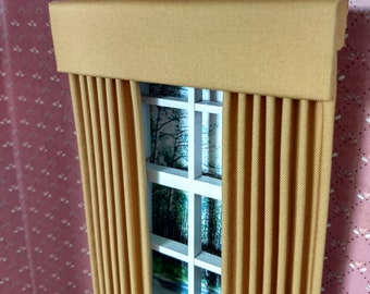 Honey Dollhouse Curtain 1:12 Scale